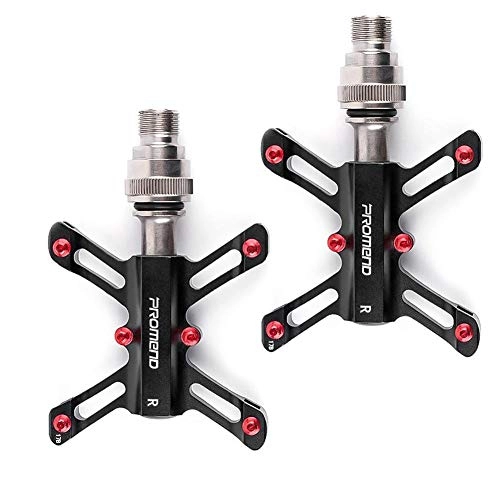 Mountain Bike Pedal : Lorenory Pedals bike Release Bicycle Pedal 9 / 16 MTB Mountain Bike Flat Pedal MTB 3 Bearings Road Exercise Bike Pedal Ultra-light Pedal (Color : Quick release pedal)