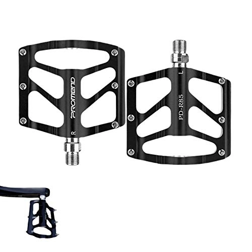 Mountain Bike Pedal : LTJJ Cycling Pedals, Road Bike Hybrid Pedals, 9 / 16 bearing mountain bike pedal, New Aluminum Antiskid Durable Mountain Bike Pedals, for Mountain Bike BMX MTB Road Bicycle, 1 Pair