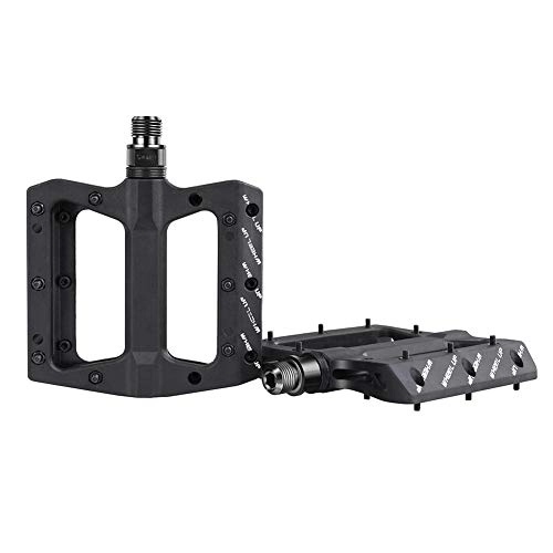 Mountain Bike Pedal : Luerme Bicycle Cycling Pedals Bike Nylon Fiber Bearing Nonslip Pedal Antiskid Durable Mountain Bike Pedals Road Bike Hybrid Pedals