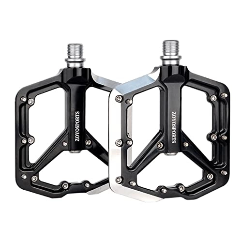 Mountain Bike Pedal : Luojuny 1 Pair Adult Replacement Bike Pedals, Ultra Strong Mountain Bike Pedals, 9 / 16 Inch Compatible Cycling Pedals, Anti-slip Bicycle Platform Pedals, Fits Most Adult Bikes Black