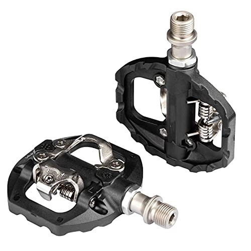 Mountain Bike Pedal : Lwieui Bike Pedals Bike Self-locking Pedal Nylon Clipless Bike Bicycle Pedal Bicycle Parts Pedals (Color : Black, Size : 75.x6.5cm)