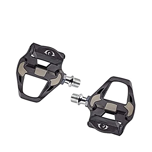 Mountain Bike Pedal : Lwieui Bike Pedals Carbon Road Bicycle Bike Pedals Clipless Pedals with Cleats Cycling Pedal Pedals (Color : Black, Size : One size)