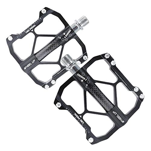 Mountain Bike Pedal : LWXXXA Bike Pedals, Ultra Strong CNC Machined, Carbon Fiber Tube+Ultra Sealed Bearing Aluminum Alloy Pedal 9 / 16 Inch For Road Mountain Bike