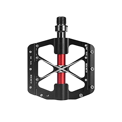 Mountain Bike Pedal : LXDZXY Mountain Bike Pedals with Aluminum Alloy 3 Bearing Pedals, Mountain Bike Pedals. (5 Colors), Black
