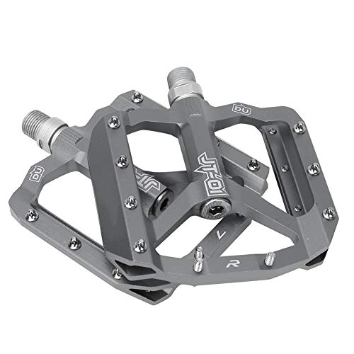 Mountain Bike Pedal : LYTDMSKY Mountain Bike Pedals, Aluminum Alloy Bicycle Bearing Foot Rest Cycling Parts for Road Mountain Bike BMX(silver)