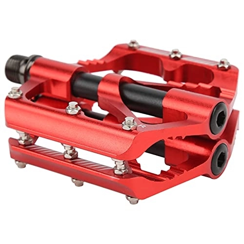 Mountain Bike Pedal : LYTDMSKY Mountain Bike Pedals, Bike 3 Bearing Aluminum Alloy Pedal Durable Mountain Bicycle Bearing Pedal Accessory for Road Mountain BMX MTB Bike (red)