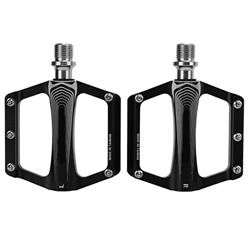 Mountain Bike Pedal : LYTDMSKY Mountain Bike Pedals, Non-Slip Lightweight Nylon Fiber Bicycle Bicycle Pedals Aluminum Alloy DU Bearing Bike Flat Pedal for Road Mountain Bikes(black)