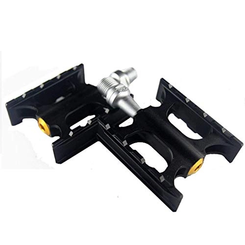 Mountain Bike Pedal : Lzcaure Bicycle PedalAluminum Alloy Bicycle Bearing Pedals With Anti Skid Pegfor BMX MTB Bikes (Size:76 * 67 * 23mm; Color:Black)