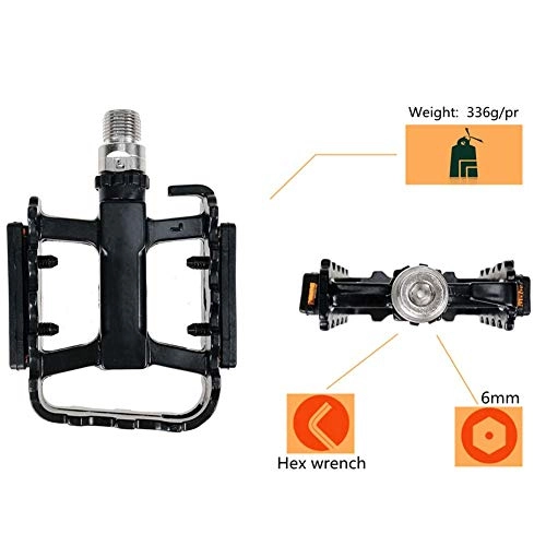Mountain Bike Pedal : Magnesium Alloy Bearing Pedals Mountain Bike Pedals Palin Pedals Bicycle Pedals With Reflective Sheet Bicycle Accessories