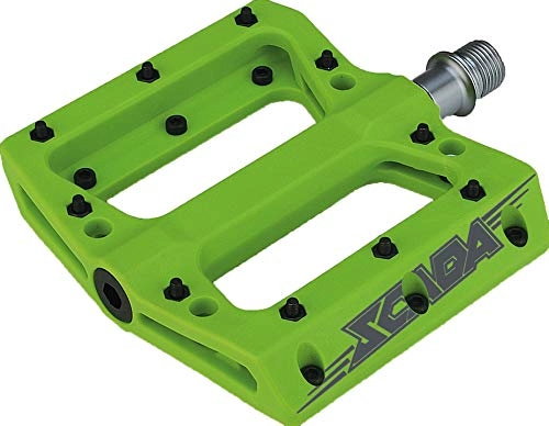 Mountain Bike Pedal : Matrix Platform Pedal Composite PE76 Green SB-Package Green