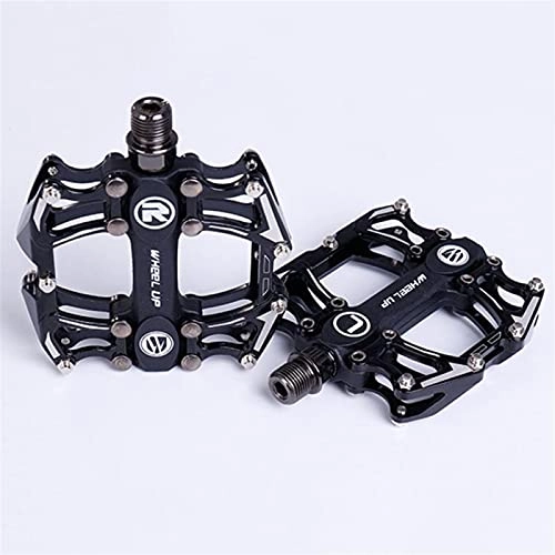 Mountain Bike Pedal : MCYAW Bearing Aluminum Alloy Bicycle Flat Pedal Durable Mountain Road Durable Foot Pedal Non Slip MTB Cycling Parts Bike Accessories Non-slip (Color : As shown)