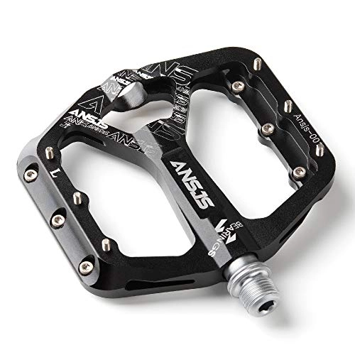 Mountain Bike Pedal : MDEAN Ansjs Mountain Bike Pedals, 3 Bearings Bike Pedals Platform Bicycle Flat Pedals 9 / 16" Pedals (With Extra 3 Screws)…