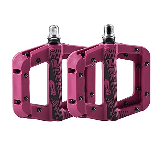 Mountain Bike Pedal : Meghna Mountain Bike Pedal Road Bicycles Platform Pedals MTB Pedals Fits 9 / 16 inch Pedals Purple