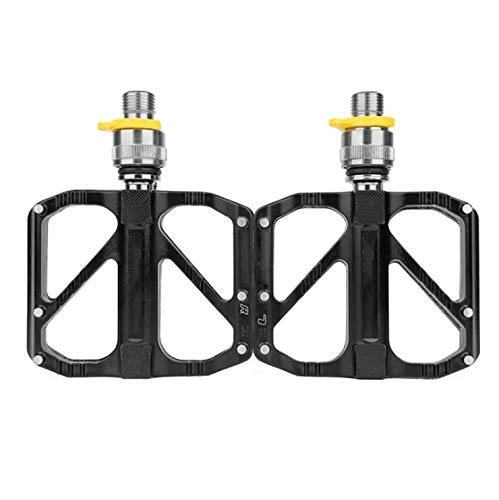 Mountain Bike Pedal : Metal Bicycle Pedals, Aluminium Mountain Bike Pedals with Ultra Light Antiskid Sealed Bearing Pedal for 9 / 16 Inch Road Bikes