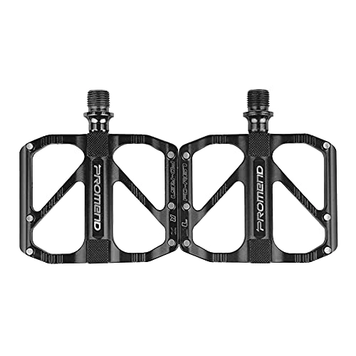 Mountain Bike Pedal : Metal Bicycle Pedals, Ultralight Mountain Bike Pedals Road Bike Pedals with 3 Sealed Bearings and Non-Slip MTB Pedals with Large Contact Surface and 9 / 16 Inch Thread