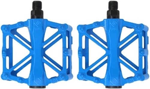 Mountain Bike Pedal : MIHOTA Pedals, MTB Bicycle flat pedal, Mountain bike pedal aluminum durable sealed double bearing, suitable for most bicycles BMX MTB, multiple colors are available, Green (Color : Blu)
