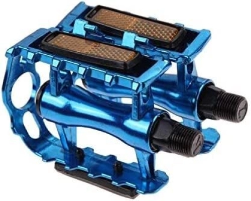 Mountain Bike Pedal : MIHOTA Pedals, Road Mountain Bike Pedals, Non-Slip Aluminium Alloy Ultralight, MTB Bearing Bicycle Pedal, Bike Accessories, Fit Most Adult Bikes Mountain, Black (Color : Blu)