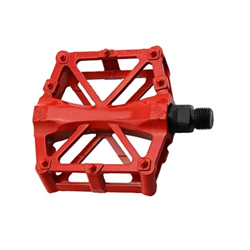 Mountain Bike Pedal : MINGDIAN FH A Pair Of Bicycle Pedal Professional Universal Flat Pedal For Mountain Bike MD-TB (Color : Red)