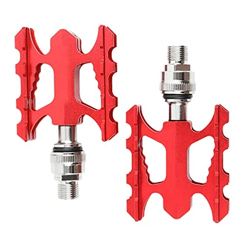 Mountain Bike Pedal : Miouldram 2pcs Bicycle Pedals, Left and Right Bicycle Pedal, Fashionable Aluminum Alloy Antiskid Durable Mountain Bike Pedals for Mountain Bike BMX MTB Road Bicycle