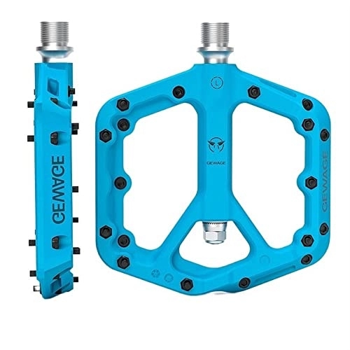 Mountain Bike Pedal : MISNAD Motorbike Foot Rests Mountain Bike Pedal Sealed Bearing Flat Foot Cleat Riding Non-slip Widened Mtb Bicycle Pedal (Color : C)