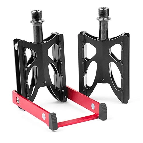 Mountain Bike Pedal : MMFHG Bicycle pedal Hot-Promend Mtb Bike Foldable Road Bicycle Pedal Mountain Bikes Stand Holder Portable Storage Magnet Design Bicycle Kickstand