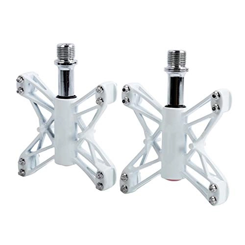 Mountain Bike Pedal : MMFHG Bicycle pedal Ultralight Bicycle Pedals 3 Bearings Mountain Mtb Road Bike Hollow Pedals Crank Magnesium Flat Cycling Bike Pedals