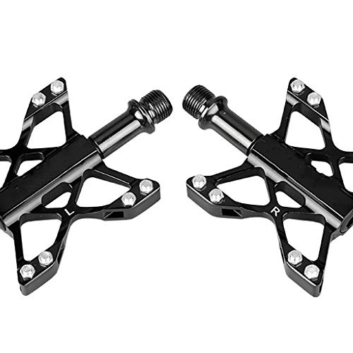 Mountain Bike Pedal : MMFHG Bicycle pedal Ultralight Professional Mountain Folding Road Mtb Bike Bicycle Pedals Parts 3 Bearings Non-Slip Cycling Flat Pedals