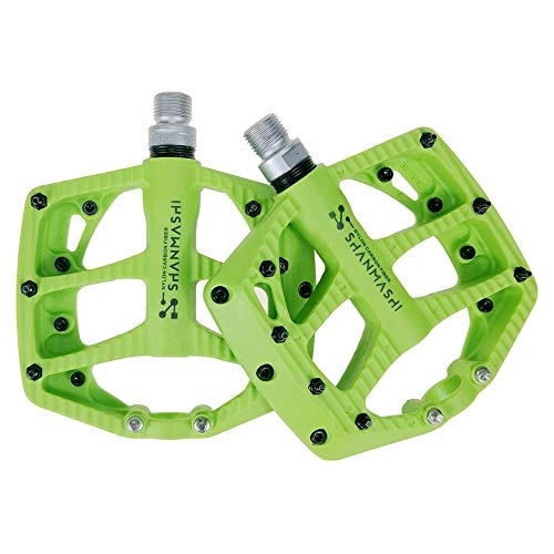 Mountain Bike Pedal : MOC Mountain bike pedals bicycle pedals nylon composite flat pedals lightweight