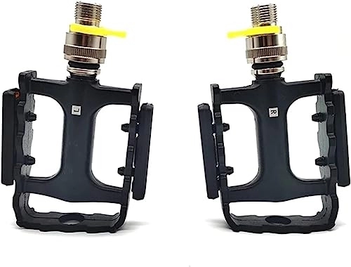 Mountain Bike Pedal : Mountain Bicycle Pedals, pedals, Mountain Folding Bike Quick Pedal for Bicycle Pedal Anti-Slip (Color : Svart, Size : 12.5x7.9x2.3cm)