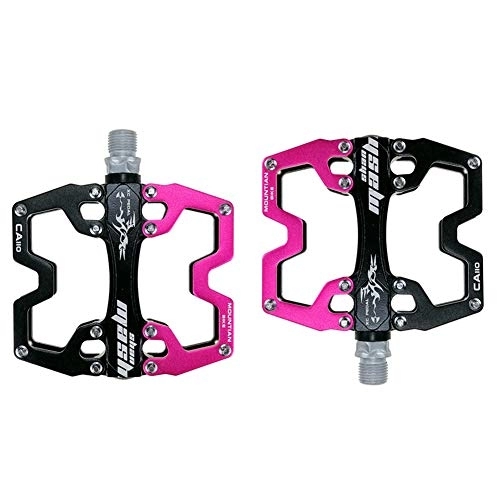 Mountain Bike Pedal : Mountain Bike Accessories Cycling Pedals Metal Bike Pedals Aluminum Alloy Bicycle Pedals Bicycle Pedal With Cleats pink, free size