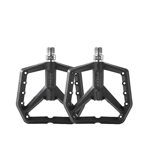 Mountain Bike Pedal : Mountain Bike Bicycle Pedals UltraLight Road Bike Pedals Nylon Pedal For Universal Mountain Bike Bicycle Pedal Widened Ultralight Seal Du Bearing Mtb Bicycle Pedals Accessories (Black)