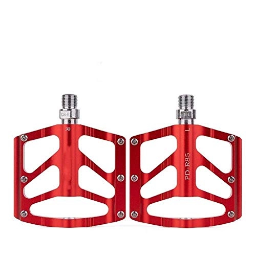Mountain Bike Pedal : Mountain Bike Pedal Aluminum Alloy 3 Palin Bearing Pedal Pedal Cycling Accessories Bicycle Pedal Mountain Bike Replacement Accesories ( Color : Red )