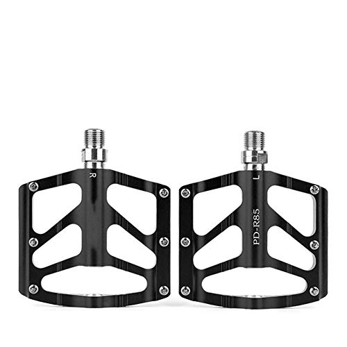 Mountain Bike Pedal : Mountain Bike Pedal Aluminum Alloy 3 Palin Bearing Pedal Pedal Cycling Accessories Easy Installation (Color : Black)