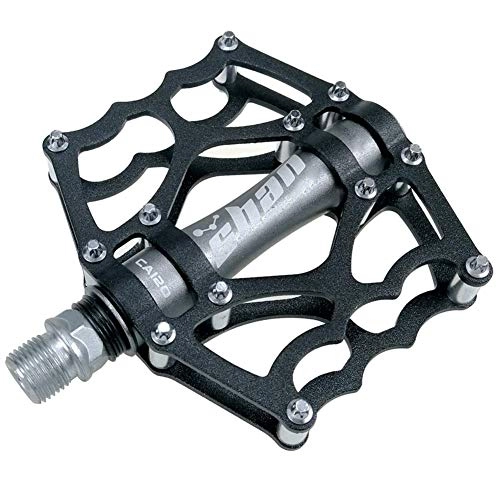 Mountain Bike Pedal : Mountain Bike Pedal Bicycle Aluminum Alloy Pedal Indoor Spinning Bicycle Anti-Skid Pedal Equipment Spare Parts A Variety Of Colors (Black titanium)