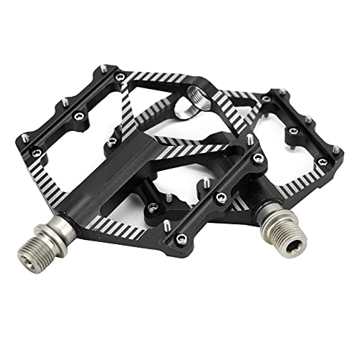 Mountain Bike Pedal : Mountain Bike Pedal, Mountain Bike Paddle Flat Bike Sealed Bearings Pedals Molybdenum Steel Shaft Bicycle Accessory for Cycling(black)