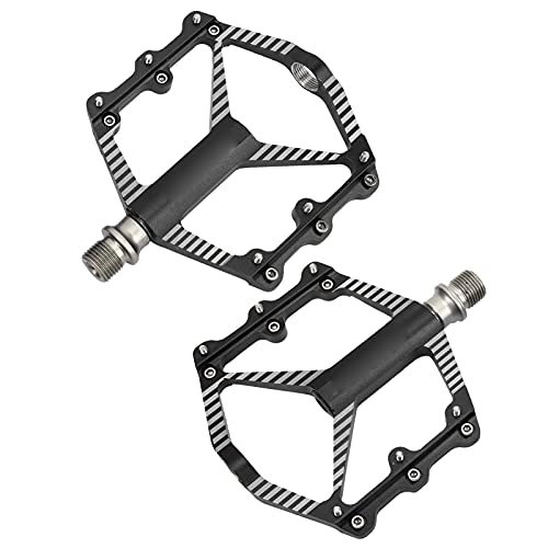 Mountain Bike Pedal : Mountain Bike Pedal, Mountain Bike Paddle Flat Bike Sealed Bearings Pedals Molybdenum Steel Shaft Bicycle Accessory for Cycling (Black)