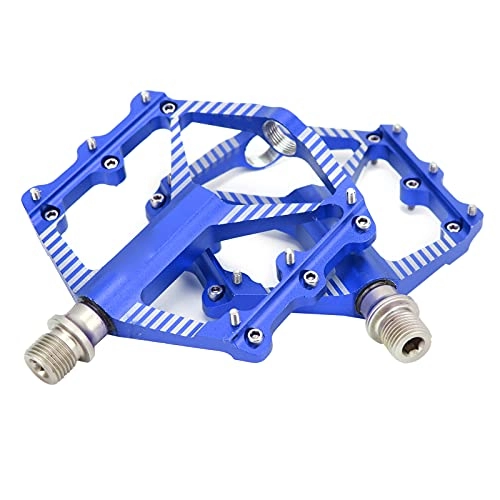 Mountain Bike Pedal : Mountain Bike Pedal, Mountain Bike Paddle Flat Bike Sealed Bearings Pedals Molybdenum Steel Shaft Bicycle Accessory for Cycling(blue)