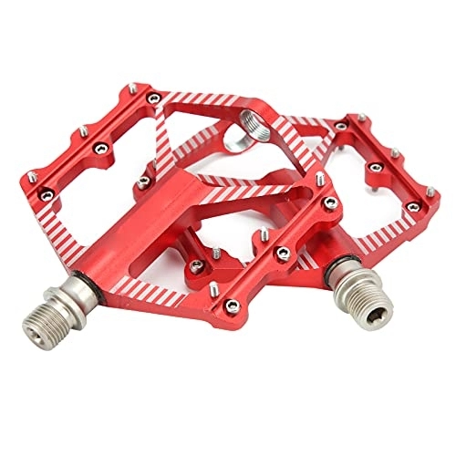 Mountain Bike Pedal : Mountain Bike Pedal, Mountain Bike Paddle Flat Bike Sealed Bearings Pedals Molybdenum Steel Shaft Bicycle Accessory for Cycling(red)