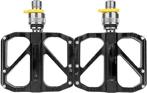 Mountain Bike Pedal : Mountain Bike Pedals, 3 Bearing Pedal Bicycle Bicycle Pedal Anti-skid Pedal Bearing Quick Release Aluminum Alloy Bicycle Accessories (Color : R67Q)