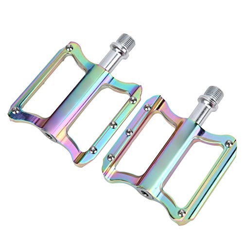 Mountain Bike Pedal : Mountain Bike Pedals Aluminum Alloy Machined Flat Pedal Non-Slip Road Bike Bearing Pedals Bicycle Pedal Sets