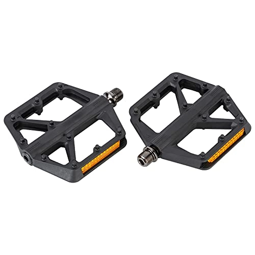 Mountain Bike Pedal : Mountain Bike Pedals, Aluminum Alloy Mountain Bike Pedals Platform Bicycle Flat Pedals, Anti-Slip Reflective Bike Accessories for Outdoor Biking Bicycles