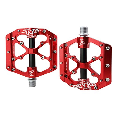 Mountain Bike Pedal : Mountain Bike Pedals Bicycle Cycling Bike Pedals Mountain Bike Parts Bicycle Pedals Pedals For Road Bike Making The Ride Safer red, free size