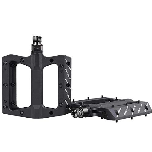 Mountain Bike Pedal : Mountain Bike Pedals, Bicycle Nylon Fiber Bearing Pedals, Non-slip Pedals, Aluminum Alloy Waterproof Ring, Anti-slip Nails, Convenient and Durable