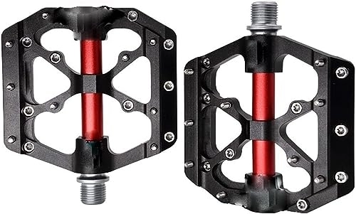 Mountain Bike Pedal : Mountain Bike Pedals, Bicycle Pedals Ultralight Anti-slip CNC BMX MTB Road Bike Pedal Cycling 3 Sealed Bearing Bike Pedals X12S-Anode (Color : X12S Anode black)