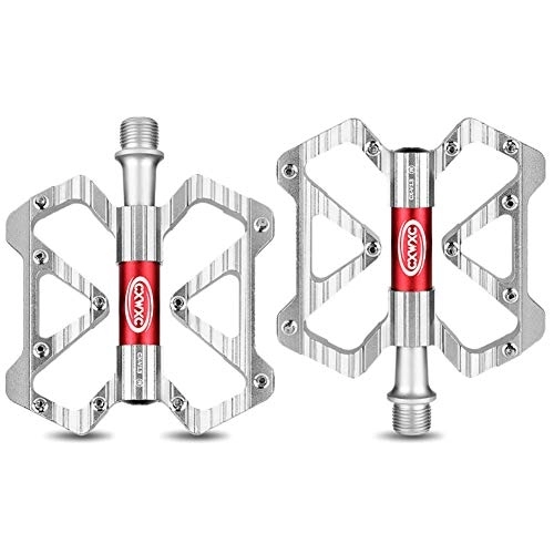 Mountain Bike Pedal : Mountain Bike Pedals Bike Peddles Bicycle Pedals Mountain Bike Accessories Flat Pedals Cycle Accessories Bike Pedal Bmx Pedals Road Bike Pedals silver, free size