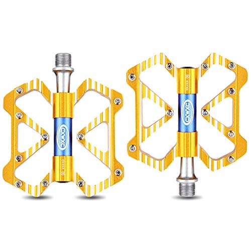 Mountain Bike Pedal : Mountain Bike Pedals Bike Peddles Bmx Pedals Road Bike Pedals Bicycle Pedals Cycling Accessories Bike Pedal Bike Accessories Flat Pedals yellow, free size