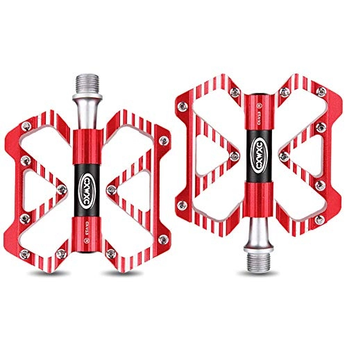 Mountain Bike Pedal : Mountain Bike Pedals Bike Peddles Flat Pedals Bmx Pedals Bicycle Accessories Mountain Bike Accessories Bike Pedal Road Bike Pedals red, free size