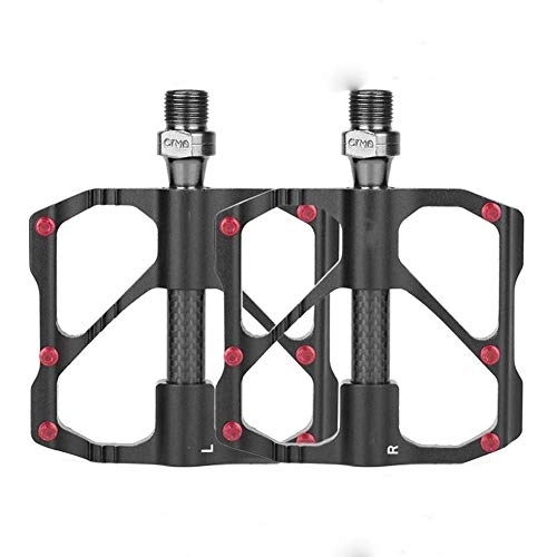 Mountain Bike Pedal : Mountain Bike Pedals Cycling Bicycle Pedals Bike Pedal Bike Bicycle Pedals Antiskid Durable Bicycle Pedal Mountain Bike Replacement Accesories (Color : Black)