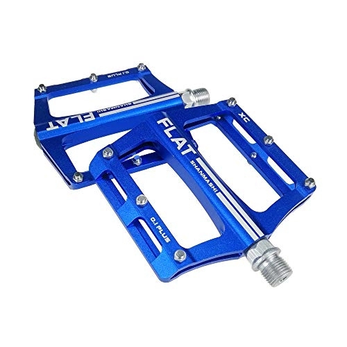 Mountain Bike Pedal : Mountain Bike Pedals Cycling Ultralight Aluminium Alloy Bearings MTB Pedals Bicycle Pedals Flat BMX, Blue