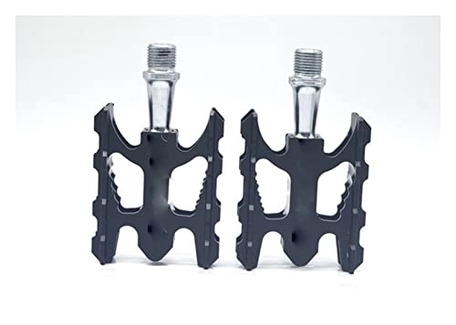 Mountain Bike Pedal : Mountain Bike Pedals, Folding Bicycle Pedals Sealed Bearings For Aluminum Anti-Slip MTB Road BMX Universal Bicycle Pedals (Color : Black)